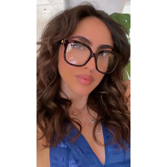 NEW Gucci GG1258O Brown Oversized Square Eyeglasses Frames - Picture 2 of 8